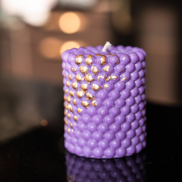 Bubble Kaars (paars)