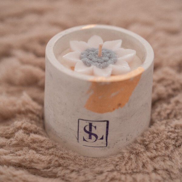 Witte beton pot (wit)